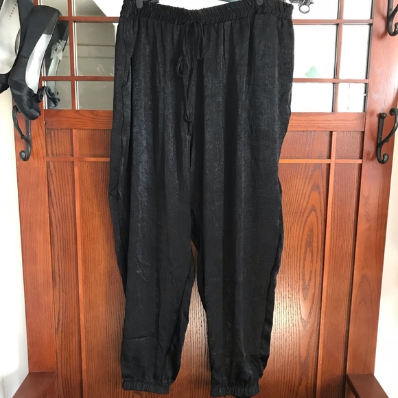 Satin Jogger Pants - Picture 2 of 6